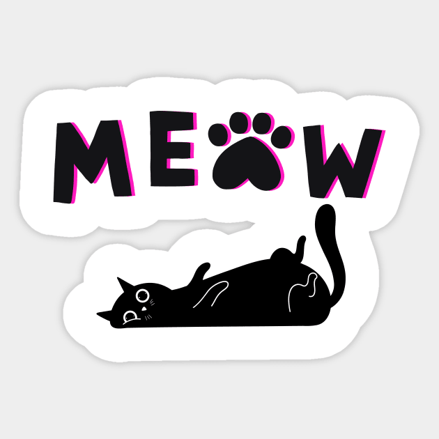 Cat lover Sticker by Athira Hanipah